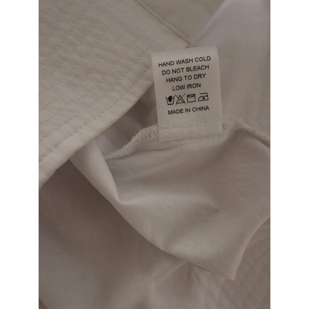 TUCKERNUCK White Trapunto Stitch Sofia Shirt Size XS - Picture 12 of 14